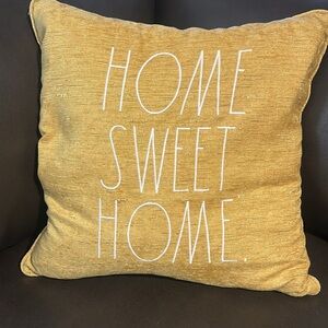 Rae Dunn Gold Pillow - Home Sweet Home